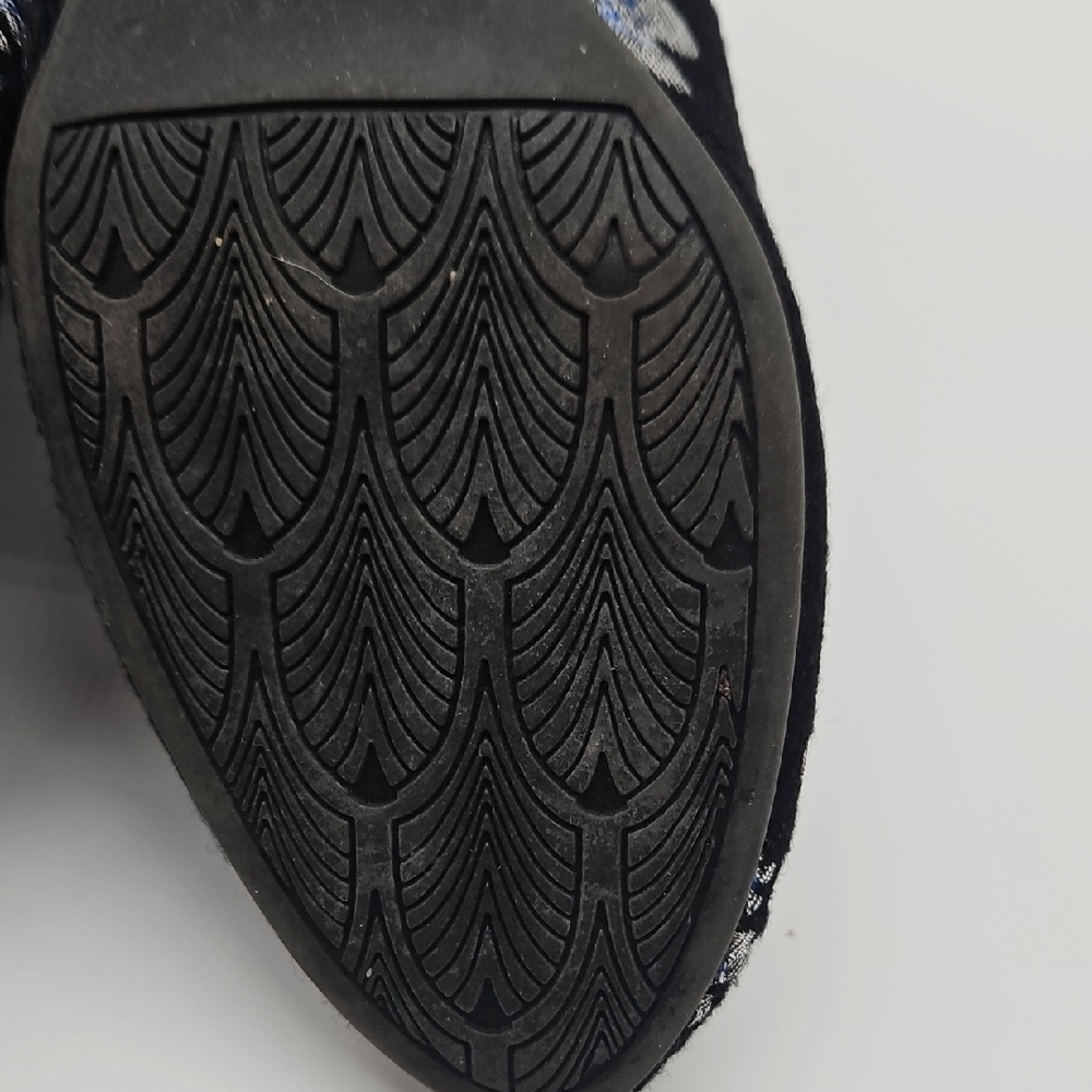 SO Floral Embroidered Ankle Boots - Black and Blue - Picture 11 of 14